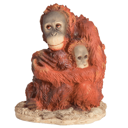 Статуэтка "Семейство орангутанов"