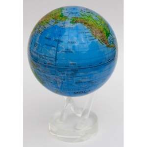 Глобус самовращающийся с общегеографической картой "Краски мира"
