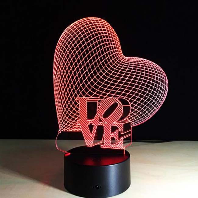 3D-светильник "От всего сердца"