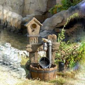 Садовый фонтан "Птичка-невеличка"