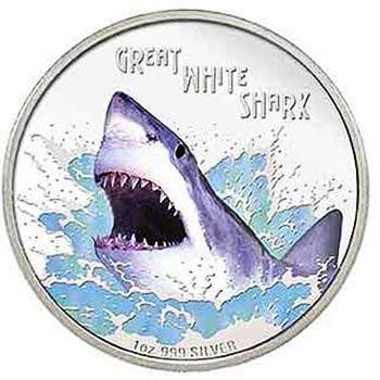 Монета "Оберег от акул бизнеса"