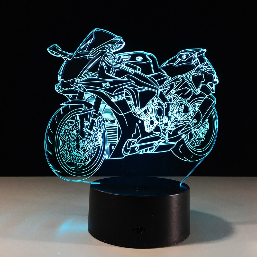 3D-светильник "Ночные мотогонки"