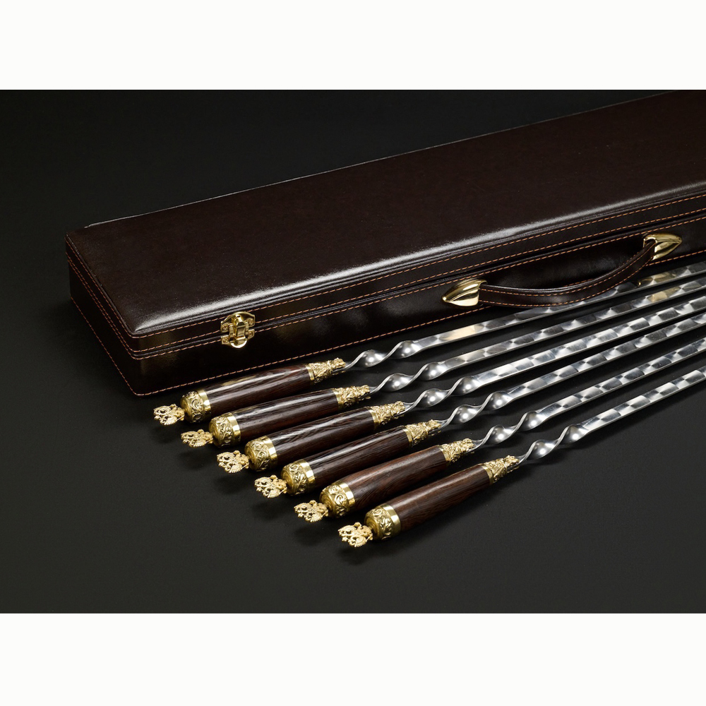 Набор шампуров "Гербовый" в кейсе