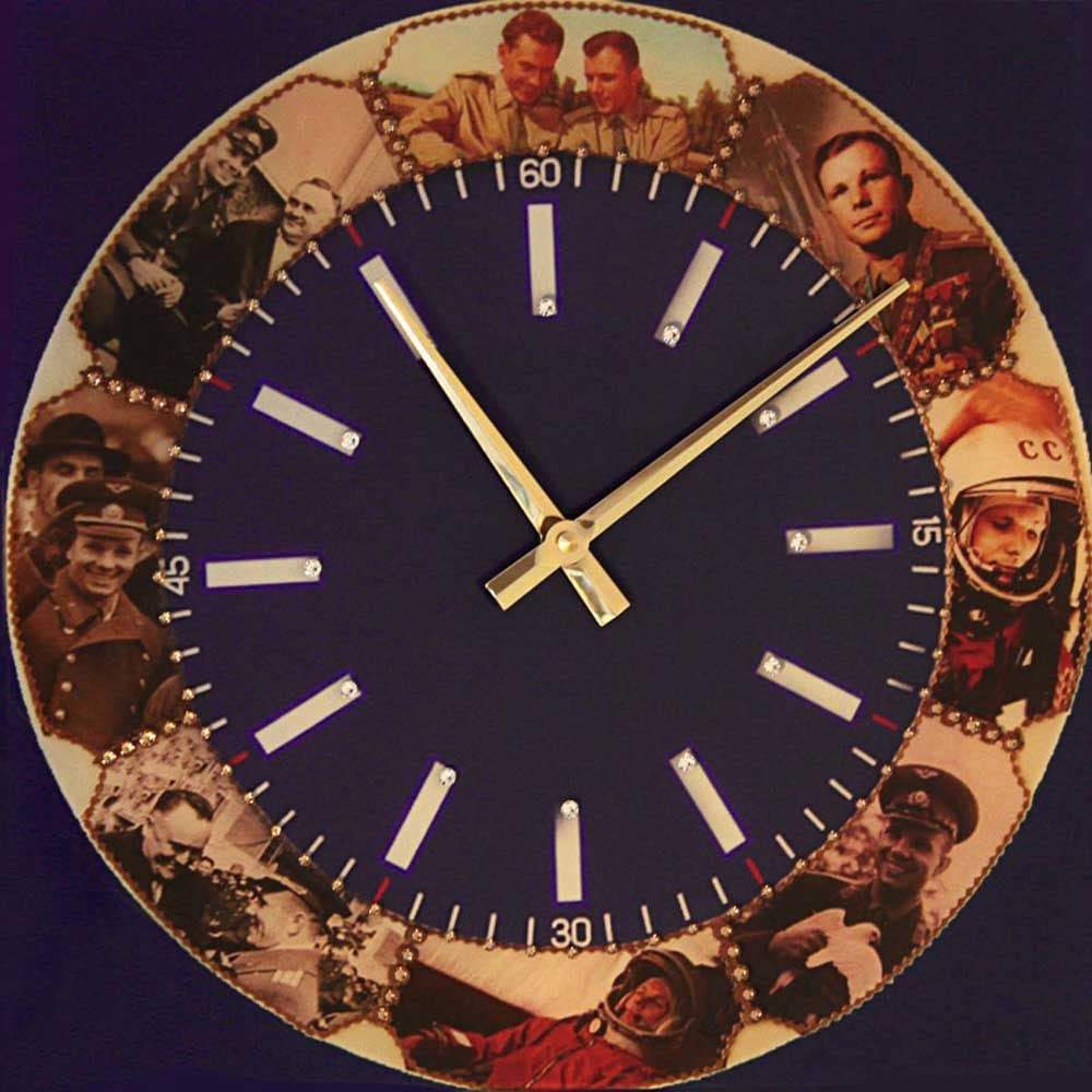 Часы с кристаллами Сваровски  "Покорение Космоса"