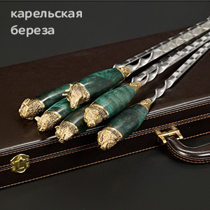 Набор эксклюзивных шампуров "Северный лес"