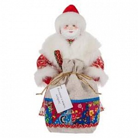 Кукла "Дедушка Мороз с мешком"