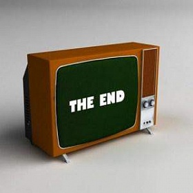 Наклейка "ТВ-Конец эфира"
