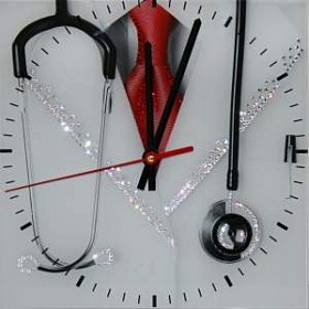 Часы с кристаллами Сваровски "Медицинские"