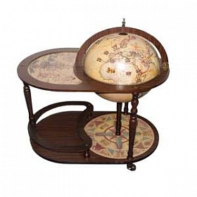 Глобус-бар напольный со столиком "Полный комплект"