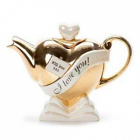 Чудо-чайник "Горячее сердце"  (золото) 