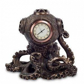 Статуэтка-часы в стиле Стимпанк "Живое время"